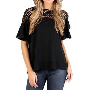 Evie & Em Crochet Detailed Top